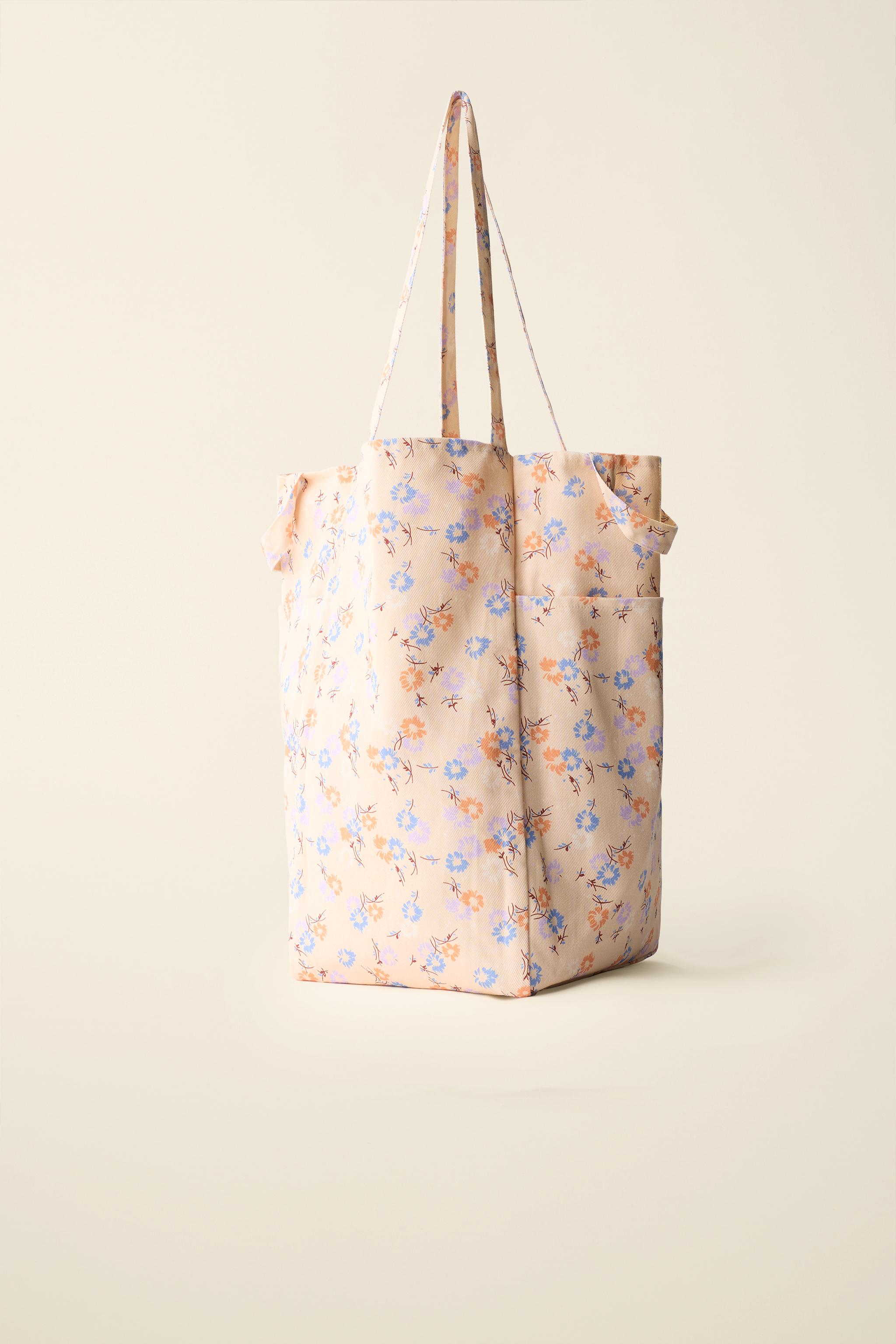 FLORAL PRINT COTTON BAG CREATED BY CARAMEL LONDON X ZARA